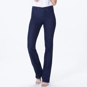 NYDJ Barbara Bootcut Jeans Dark Wash Lift Tuck Technology High Rise Size 12